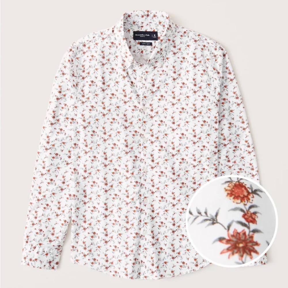 Abercrombie & Fitch Slim Poplin Shirt